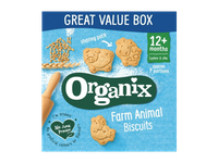 Ekologiški sausainiai ORGANIX ŪKIO GYVŪNAI, nuo 12 mėn., 100 g