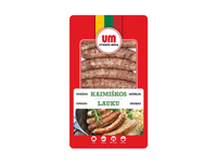 Šviežios dešrelės Kaimiškos (plonos), 500g UTENOS MĖSA