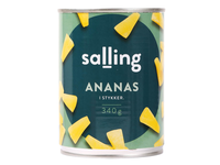 Kons. ananasų gabaliukai SALLING, 567g / 340g