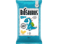 Ekologiški kepti kukurūzų traškučiai su jūros druska BIOSAURUS, 50 g