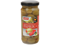 Žal. alyvuogės RIMI su paprik., 235 g / 142 g