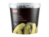 Rauginti agurkai RIMI, 1 kg/ 600 g