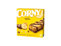 Pieniško šokolado-bananų skonio javainių batonėliai CORNY, 150 g