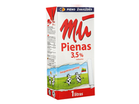 UAT pienas MŪ, 3,5 % rieb., 1 l