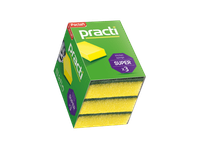 Indų plovimo kempinėlės PACLAN Practi, 3 vnt.