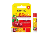 EVELINE SOS NOURISHING AND REGENERATING CHERRY lūpų balzamas, 4,5 g