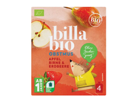 Braškių ir kriaušių tyrelė vaikams BILLA BIO, 360 g
