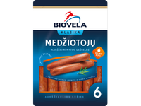 Karštai rūkytos BIOVELA medžiotojų dešrelės, A.R. 250 g
