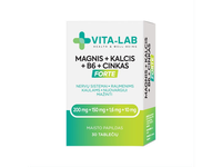 VITA-LAB MAGNIS+KALCIS+B6+CINKAS FORTE, 30 tablečių