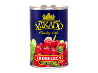 Konservuotos braškės MIKADO, sirupe, 410 g / 160 g