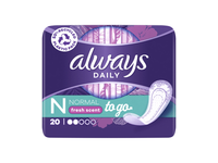 Higieniniai įklotai ALWAYS Dailies to GO, Fresh Scent, 20 vnt.