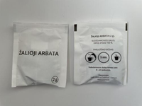 Arbata žalioji, fasuota,2gx100vnt.