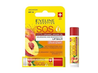 EVELINE SOS NOURISHING AND REGENERATING PEACH SORBET lūpų balzamas, 4,5 g