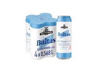 ŠVYTURIO Baltas alus, 5 %, 4 x 0,568 l sk.
