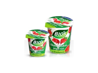 Ekologiškas jogurtas BIOS, su braškėmis, be laktozės, 125 g, LT-EKO-001