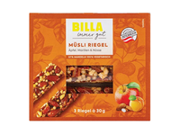 Riešutų batonėlis su abrikosais BILLA IMMER GUT, 3x30 g