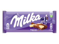 Pieninis šokoladas MILKA HAPPY COW su baltuoju šokoladu, 90 g