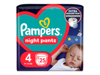 Sauskelnės PAMPERS NIGHT PANTS VP, 4, 25 vnt.