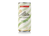 Gazuotas pusiau putojantis nealkoholinis vynas ALITA FRIZZANTE MEDIUM DRY, 200 ml