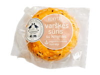 Rūkytas varškės sūris, ILZENBERGO DVARAS, su kmynais, 8,9 % rieb., 250 g