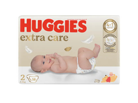 Sausk. HUGGIES EXTRA CARE 2, 3-6 kg, 82 vnt