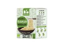 Ekologiškas sorų ir rudųjų ryžių ramenas BIONATURALIS, 280 g