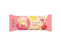 Citrinų ir aviečių skonio ledai MAGNUM EUPHORIA LEMON RASPBERRY, 90ml