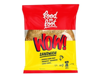 Sumuštinis WOW FOOD ON FOOT su višt.kebabo mėsa, mar.agurkais, 550 g