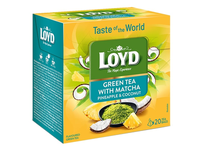 Žalioji arbata LOYD Green Matcha&Pineapple, Coconut 20 x 1,5g