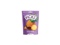 Liof. ananas. saldainiai su pien. šokolado gl. PICKS, 90 g