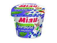 Ekologiška varškytė MIAU su mėlynėmis, 6 % rieb., 100 g