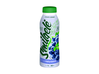 Jogurto gėrimas SMILGELĖ su mėlynėmis, su skaidulomis, vitaminu D3, 1 %, pasterizuotas, 450 ml