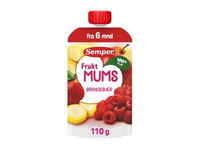 Vaisių tyrė SEMPER su obuoliais, avietėmis, banan., nuo 6 mėn., 110 g