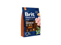 Sausas visavertis pašaras šunims BRIT PREMIUM By Nature Sport, 3 kg