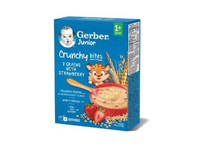 Košė GERBER Crunchy bites, 8 grūdų, braškių skonio, 200 g