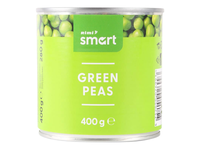 Konserv.žirneliai RIMI SMART, 400g/280g