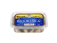 Sūdyta BAJORIŠKA silkių filė su grybais, 320g