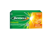 BEROCCA IMMUNITY vitaminų kompleksas, šnypščiosios tabletės, N30