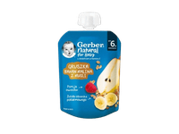 Kriauš.ban.aviečių tyrelė GERBER;80g,6+, 80 g