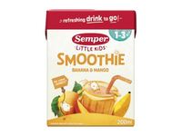 Geriamoji bananų ir mangų tyrė SEMPER, nuo 12 mėn., 200 ml