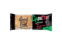 Sumuštinis su jautiena, Čederio sūriu ir gražgarstėmis FOOD ON FOOT CIABATTA, 195g