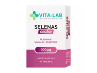 VITA-LAB maisto papildas SELENAS 100 mcg, 30 tab.