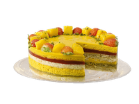 Mangų ir braškių tortas (tinka ir veganams), 1 kg