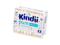 Kūdikiams vatos pagaliukai KINDII PURE, 60 vnt.