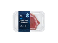 Atšil. gelsvauodegių tunų (Thunnus albacares) filė be odos, 1 kg