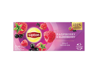 Vaisinė arbata LIPTON, aviečių ir šeivamedžio uogų skonio, 32 g