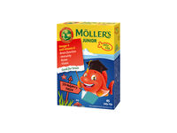 MOLLERS OMEGA-3 Junior braškių skonio kramtomos žuvelės, N45