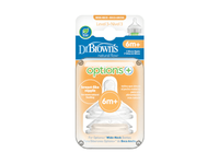 DR.BROWN'S III lygio žindukai OPTIONS+, silikoniniai, 6-9 mėn., plačiu kakleliu N2