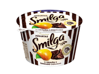 Jogurtas su kriaušių ir šokolado gabaliukais SMILGA PREMIUM, 4,5% rieb., 200 g
