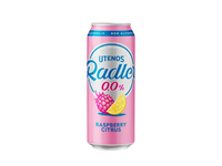 Nealkoholinis alaus kokteilis citrinų ir aviečių skonio UTENOS RADLER 0,5%, 500 ml